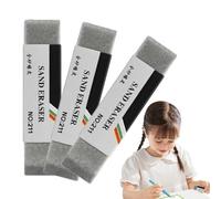 Lot de 3 gommes à sable de précision, non abrasives, anti-bavures, fournitures d'étude pour la calligraphie, la préparation des examens, le dessin, les croquis, nettoyage pratique