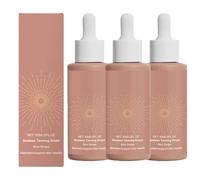 Lot de 3 gouttes de bronzage à boire, autobronzantes pour le corps et le visage, sans dommages causés par le soleil, sûres et durables