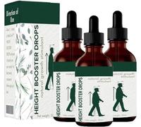 Lot de 3 gouttes de rehausseur de hauteur, gouttes de croissance de la hauteur Medicare, huile de croissance de hauteur pour la croissance osseuse des adolescents pour atteindre votre hauteur maximale