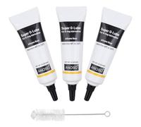 Lot de 3 graisses en silicone pour machines à café automatiques, graisse silicone, graisse pour joints, empêche l'étanchéité des accessoires de machine à café, avec brosses de nettoyage (10 g x 3)