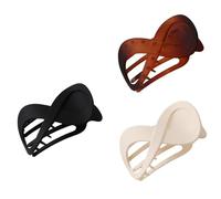 Lot de 3 grandes pinces à cheveux pour femme avec des designs créatifs - Accessoires de cheveux élégants pour sécuriser les cheveux