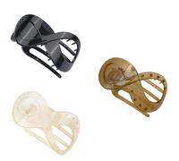 Lot de 3 grandes pinces à cheveux pour femme avec des designs créatifs - Accessoires de cheveux élégants pour sécuriser les cheveux