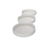 Lot de 3 grands moules ronds en silicone pour dessous de verre, diamètre 10 cm, pour moulage en résine et ciment