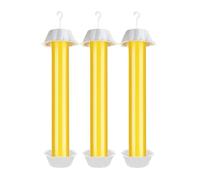 Lot de 3 Grands Pièges à Mouches pour L'intérieur et L'extérieur avec Bandes Adhésives, Piège à Mouches Suspendus pour L'intérieur et L'extérieur avec Crochet de Suspension