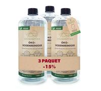 Lot de 3 - Grashüpfer® Produit de nettoyage pour robot laveur I 3x1000 ml de concentré environ 240 utilisations | Nettoyant pour sols écologique compatible avec les robots laveurs/aspirateurs