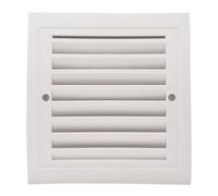 Lot de 3 Grille de ventilation plastique 140x140 mm Blanc