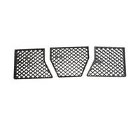 Lot de 3 grilles de protection en maille pour pare-chocs avant en plastique ABS pour BMW G87 M2 2023-2025, noir brillant/noir mat/fibre de carbone