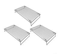 Lot de 3 grilles de refroidissement avec pieds pliables et peu encombrants pour rôtir, sécher, griller et refroidir dans la cuisine domestique ou professionnelle