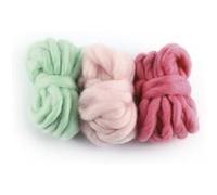 Lot de 3 grosses laine à tisser - Graine Creative (...) - Rose indien-rose dragée-menthe Rose indien-rose dragée-menthe G