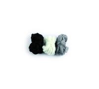 Lot de 3 grosses laines à tisser - Graine Créative(...) - Noir-blanc-gris