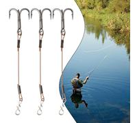 Lot de 3 hameçons triples en acier inoxydable pour le montage des leurres de prédateurs utilisés pour attraper le brochet, la perche, le bar et autres grands pour les prédateurs (5,5 cm)