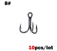 Lot De 3 Hameçons Triples Od Suno,10 Pièces,Combinaison,Matériel De Pêche,Rond,Super Pointu,Antirouille,Acier À Haute Teneur En Carbone,10-18 - #F