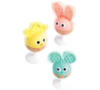 Lot de 3 hochets à ventouse Animaux