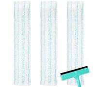 Lot de 3 Housse de Rechange pour Balai à Vitre Leifheit, Housse de Rechange pour Leifheit Window & Frame Cleaner L, Housse de Lave Vitres en Microfibre, Largeur de 32 cm