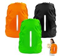 Lot de 3 Housse Sac à Dos Imperméable Réfléchissante, 30-40L Housse de Pluie imperméable, Housse de Protection Contre la Neige pour l'extérieur, Les Voyages, la Randonnée