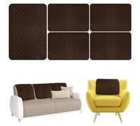 Lot de 3 housses d'appui-tête de canapé en polyester doux et inclinable - Résistantes à l'usure - Anti-décoloration - Protection de meubles pour fauteuil inclinable