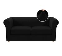 Lot de 3 housses de canapé Chesterfield extensibles pour canapé 2 coussins et causeuses traditionnelles, housses élastiques et durables pour canapé 2 places, facile à nettoyer