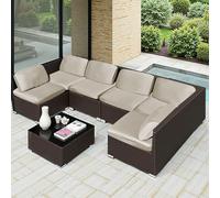 Lot de 3 housses de coussin de canapé extensibles, imperméables et élastiques, pour canapé d'extérieur, en TPU et soie de lait, pour meubles de jardin et patio (#4, 1 personne)