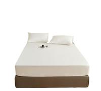 Lot de 3 housses de matelas en coton avec bande élastique en caoutchouc doux et confortable - Couleur unie - Housse de lit réglable (couleur 8, largeur 30 mm, 160 x 200 x 30 cm)