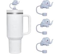 Lot de 3 housses de paille en silicone pour tasse Stanley de 10 mm et 887 ml, capuchons de paille en silicone de 10 mm pour accessoires de tasse Stanley, joli bouchon de paille, bouchon de paille pour