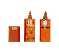 Lot de 3 housses de poignée de réfrigérateur en tissu - Protection de porte de congélateur pour Thanksgiving, récolte, festival, fournitures de réfrigérateur