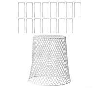 Lot de 3 housses de protection en fil de fer pour protéger votre jardin de la faune et des éléments (blanc)