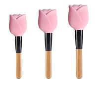 Lot de 3 housses de protection pour pinceaux de maquillage durables en silicone - Réutilisables - Pour voyage et maison