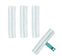 Lot de 3 housses de rechange en microfibre pour lave-vitres Leifheit - Compatible avec les essuie-vitres Leifheit - Double puissance de nettoyage