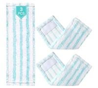 Lot de 3 housses de rechange pour balai d'essuie-glace Leifheit Profi XL Micro Duo / Profi XL Cotton Plus - Pour tous les types de sols - Élimine rapidement les taches - En microfibre efficace