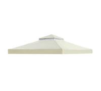 Lot de 3 housses de rechange pour tonnelle, deux couches imperméables avec structure résistante, pour jardin, terrasse, barbecue et espaces extérieurs