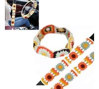 Lot de 3 housses de volant mignonnes au crochet de style bohème en coton, installation sans effort, conçues pour être pratiques et conçues pour une utilisation durable avec une bonne durabilité et