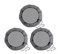 Lot de 3 housses en maille pour barils de pluie de 30 cm avec cordon de serrage en polyester pour collecte d'eau, compatible avec les barils de 28 cm de diamètre, noir