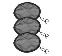 Lot de 3 housses en maille pour seau à pluie avec cordon de serrage, filet en polyester pour protéger les sources d'eau des débris, convient pour le jardin et la terrasse