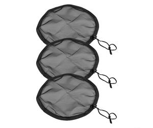 Lot de 3 housses en maille pour seau à pluie avec cordon de serrage, filet en polyester pour protéger les sources d'eau des débris, convient pour le jardin et la terrasse