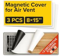 Lot de 3 housses magnétiques pour grille d'aération 20,3 x 38,1 cm