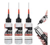 Lot de 3 Huile Pour Tondeuse À Cheveux, 60ML Huile Lubrifiante pour Tondeuse, HuileTondeuse Barbe Réduit La Friction, HuileLubrifiante Anti-Rouille, Prolonge La Durée De Vie L'équipement