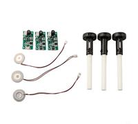 Lot de 3 humidificateurs USB 5 V 2 W - Kit d'atomisation - Oscillation haute fréquence - Brume fine pour projets de désodorisant à faire soi-même