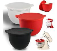 Lot de 3 Insert en silicone pour blender de cuisine résistant à la chaleur de -40 °C à 240 °C, passe au lave-vaisselle et au micro-ondes, compatible avec bol mélangeur KitchenAid