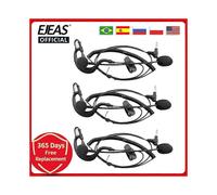 Lot de 3 interphones pour casque de moto, jack 3,5 mm, microphone, pour V6, V6C, V4, V4C, BT, interphone