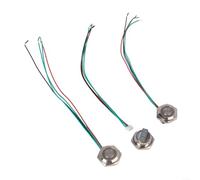 Lot de 3 interrupteurs à bouton-poussoir momentané de 16 mm avec lumière LED étanche pour applications 12 V et 24 V (blanc)
