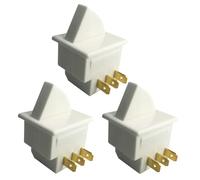 Lot de 3 interrupteurs de porte de réfrigérateur de rechange pour interrupteur momentané 1NC 1NO AC 250 V 0,5 A pour réfrigérateurs GE Whirlpool LG
