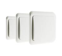 Lot de 3 interrupteurs simples 10A - blanc - Zenitech