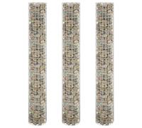 Lot de 3 jardinières surélevées en gabions - Rond - En acier galvanisé - Diamètre : 30 x 200 cm - Pot de fleurs d'extérieur pour jardin, terrasse