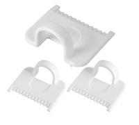 Lot de 3 jauges de couture - Jauge d'aiguille de 3,5 mm - Outils de mesure multifonctionnels pour travaux manuels, protection des doigts, de couture des bords pour des points réguliers