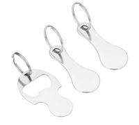 Lot de 3 Jeton pour Caddie de Courses, Extracteurs de Caddie en Acier Inoxydable Clés pour Les Gadgets de Commodité du Panier, Décapsuleur-jetons de Chariot en Métal avec Anneau de Suspension Rond