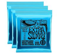 Lot de 3 | | Jeu de cordes de guitare Ernie Ball Extra Slinky | électrique | 08-38