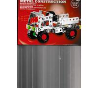 Lot De 3 Jeux De Construction En Métal : Hélicoptère (106 Pièces)+Dépanneuse (144 Pièces)+ Camion (112p)