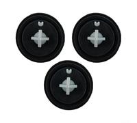 Lot de 3 joints à membrane pour vanne d'admission de chasse d'eau Siamp, pièce de rechange compatible avec les modèles 95, 95L, 99T, 99B et 99, valve flotteur en caoutchouc, noir, diamètre extérieur