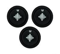 Lot de 3 joints de membrane compatibles avec valve d'entrée Siamp - Diamètre : 28 mm - Pour toilettes - Modèles 95, 95L, 99T, 99B, noir