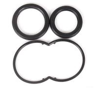 Lot de 3 joints de porte en caoutchouc mousse EPDM avec clips métalliques